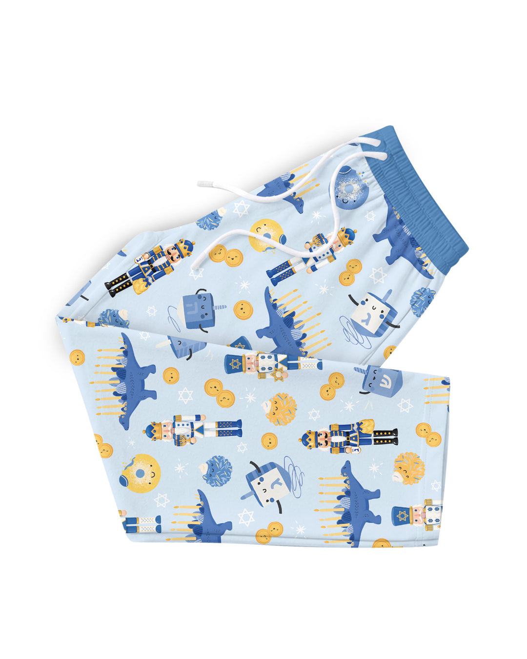 Hanukkah Nutcracker King Family Matching Bamboo Men's Pajama Set