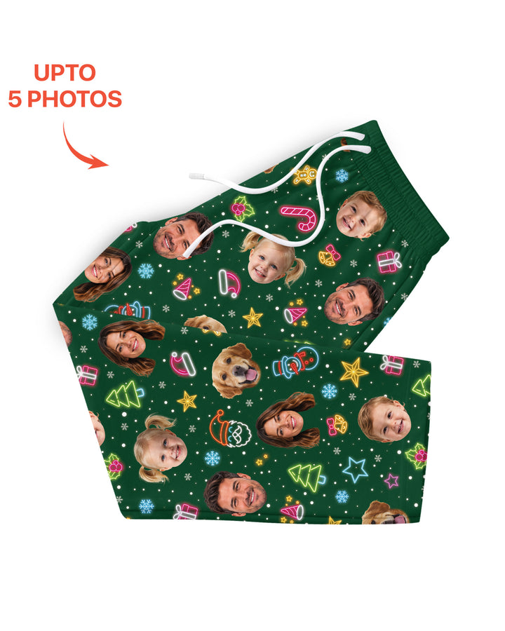 Christmas Faces Bamboo Men's Pajama Set