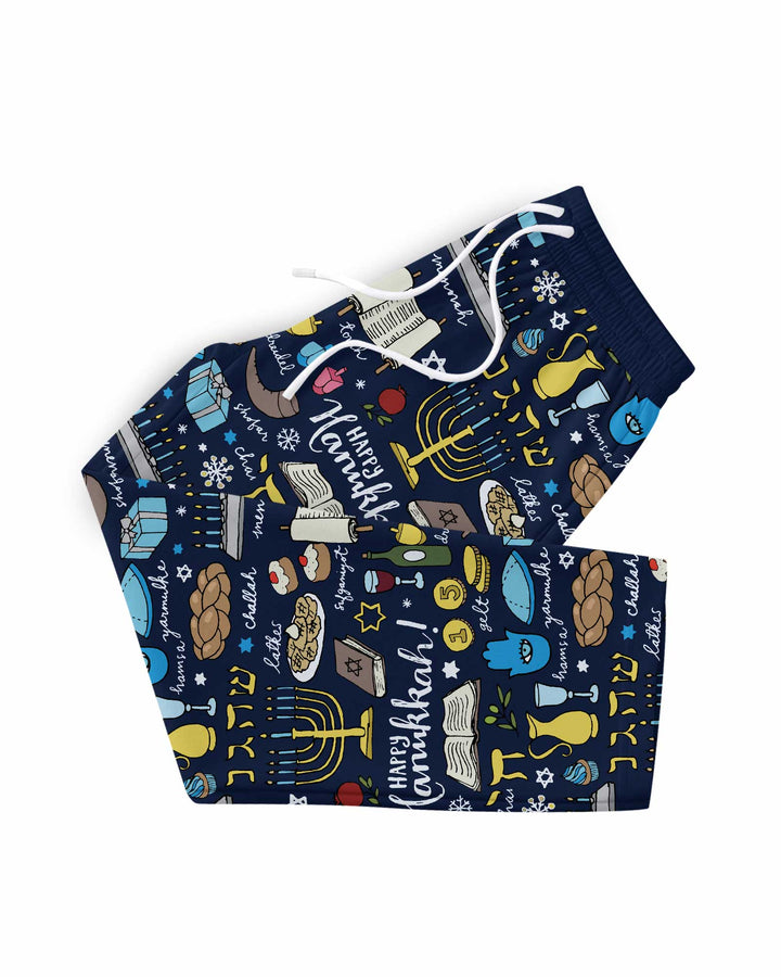 Happy Hanukkah 2026 Bamboo Men's Pajama Set
