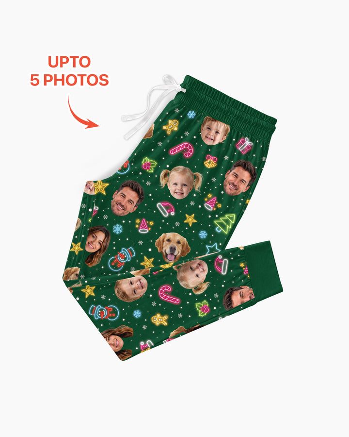 Christmas Faces Bamboo Women Pajama Set