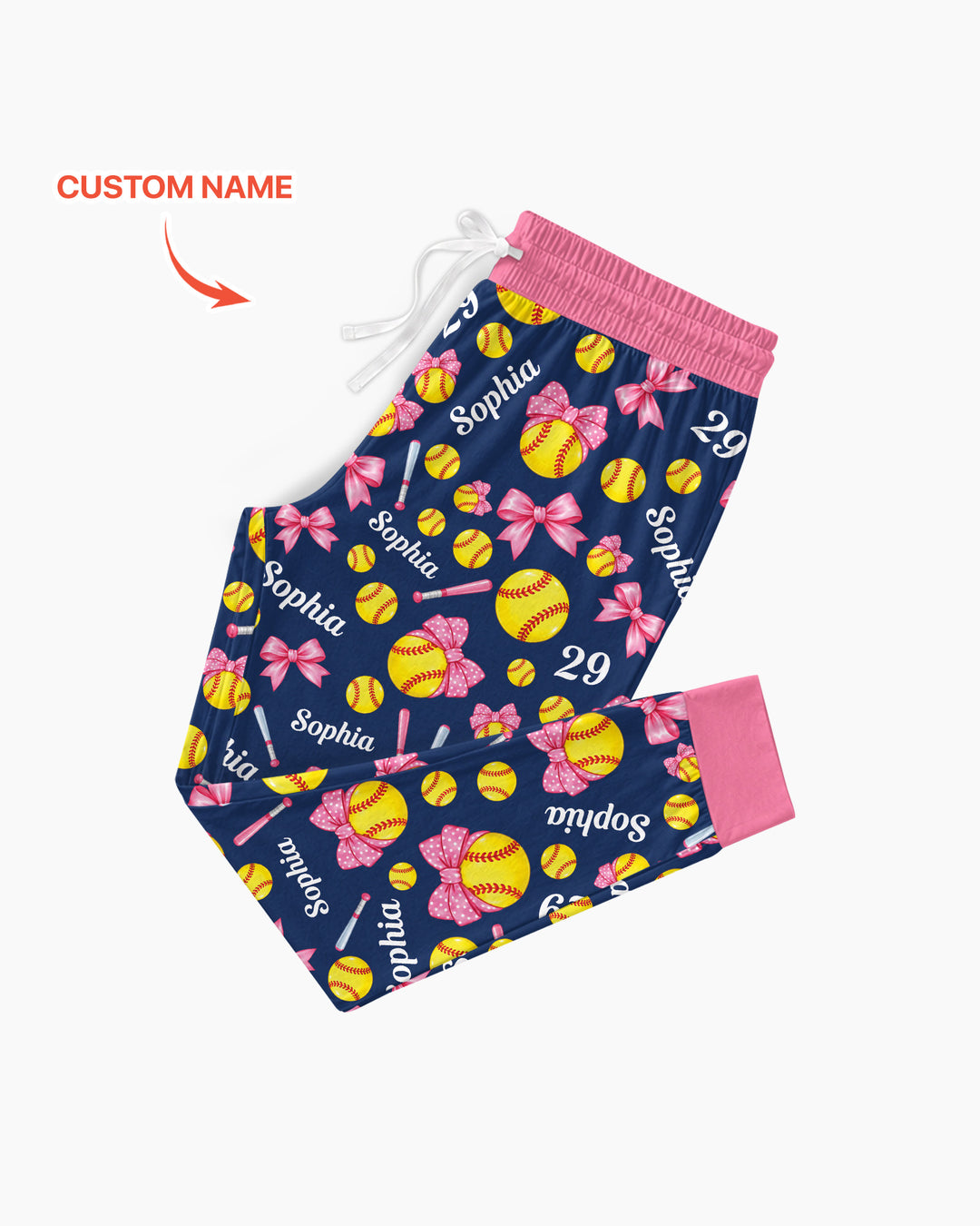 Little Softball Star Bamboo Women Pajama Set