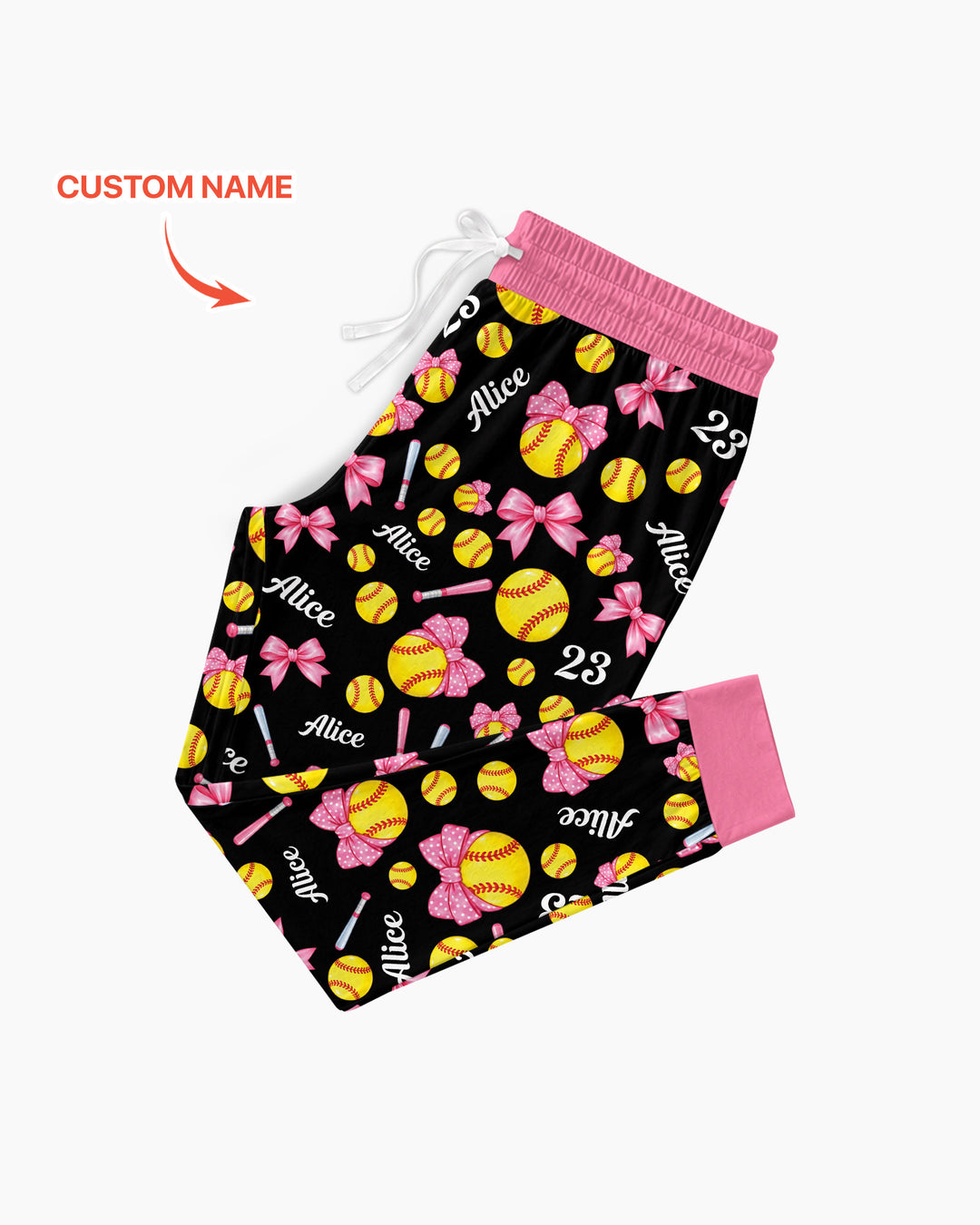 Little Softball Star Bamboo Women Pajama Set