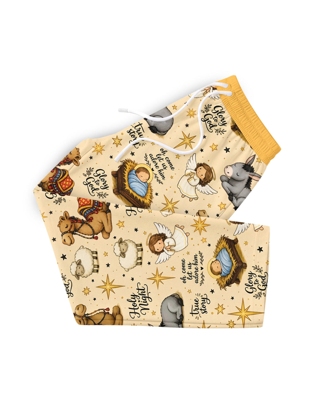 Nativity Christmas Holy Night Bamboo Men's Pajama Set