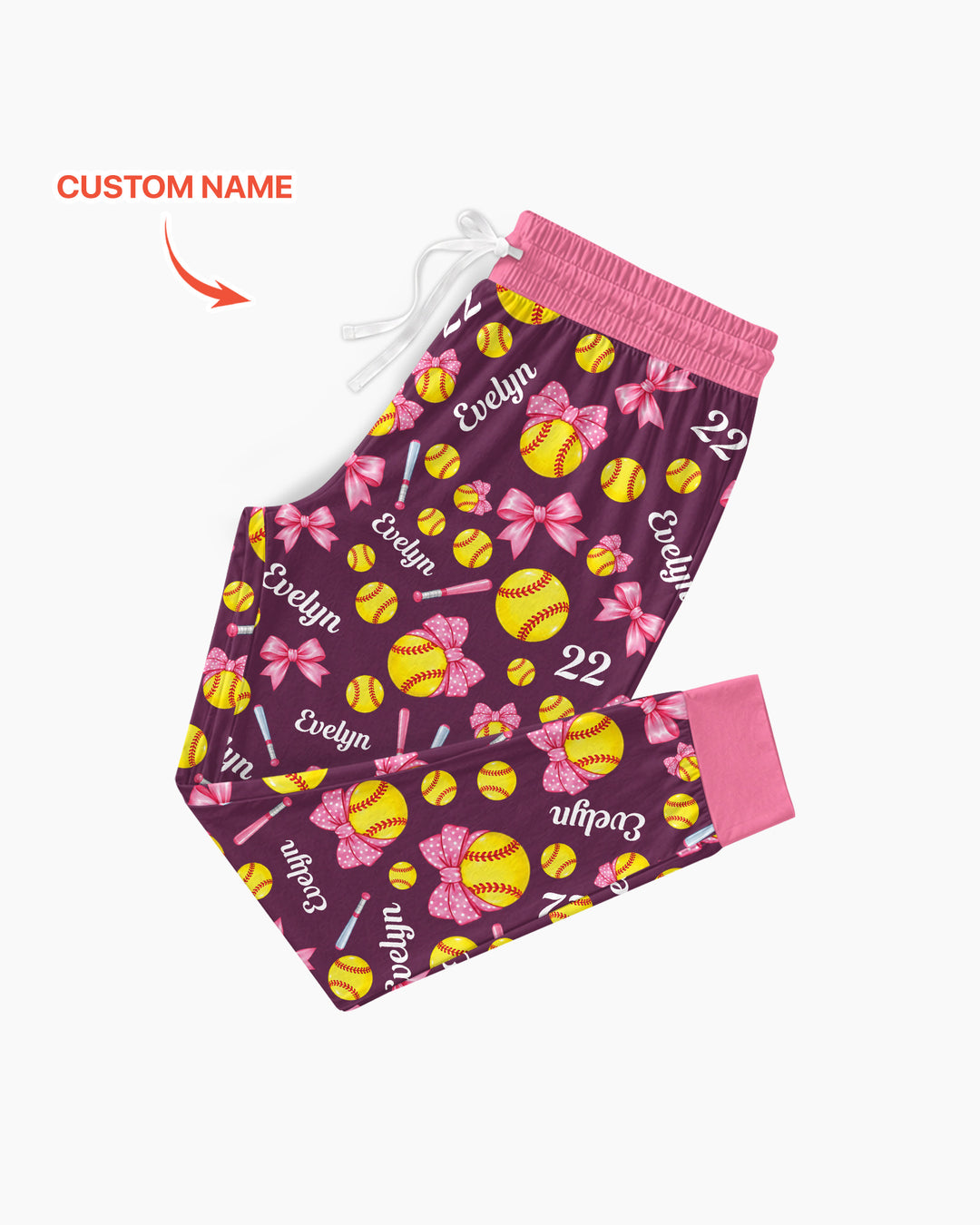 Little Softball Star Bamboo Women Pajama Set