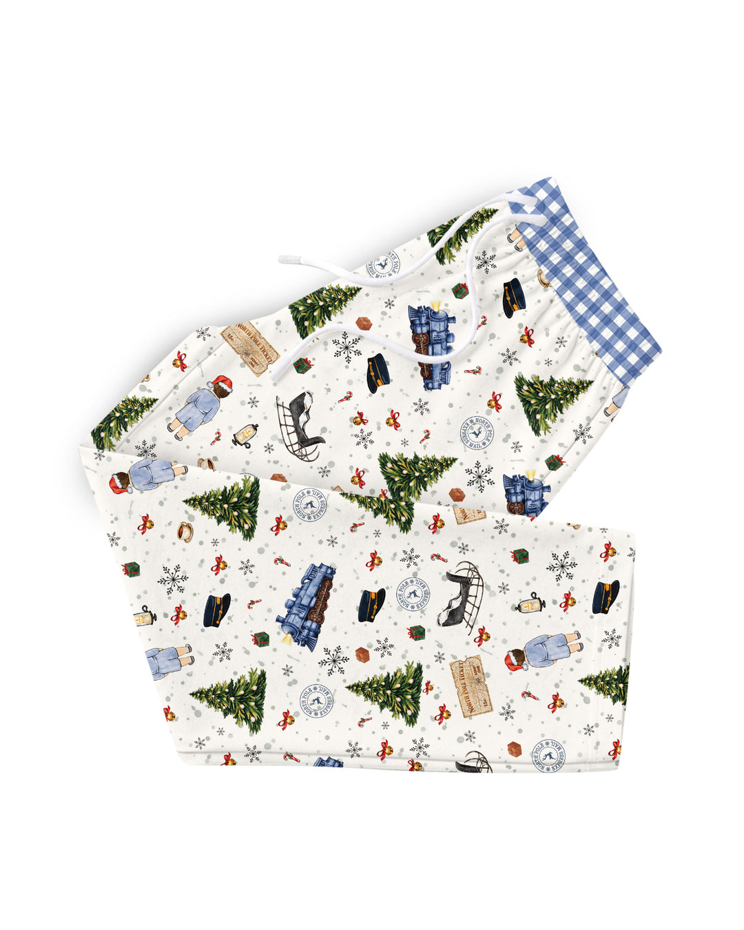 Custom Name North Pole Adventure Bamboo Men's Pajama Set