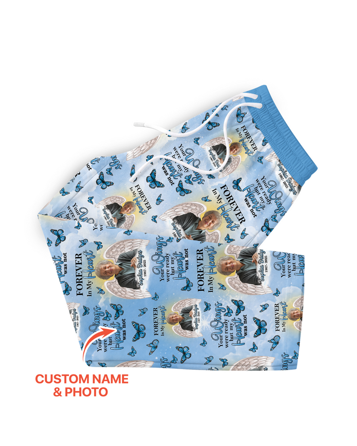 Custom Photo Forever In My Heart Family Matching Bamboo Men Pajama Set