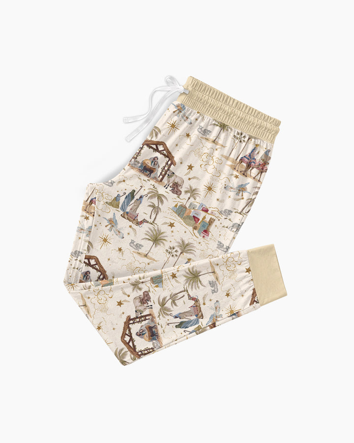 Silent Night Nativity Bamboo Women Pajama Set