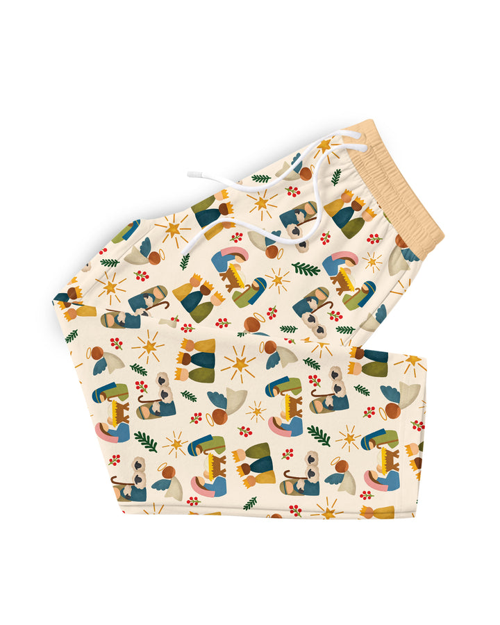 Oh Come, Let Us Adore Him Family Matching Bamboo Men's Pajama Set