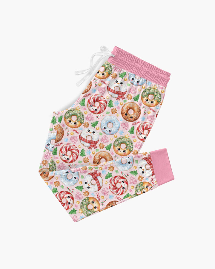 Kawaii Christmas Donuts Bamboo Women Pajama Set
