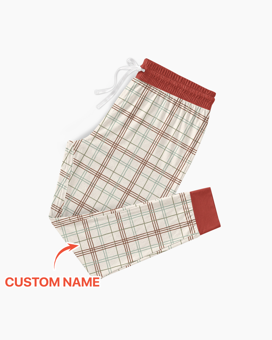 Custom Name Vintage Deck The Halls Bamboo Women Pajama Set