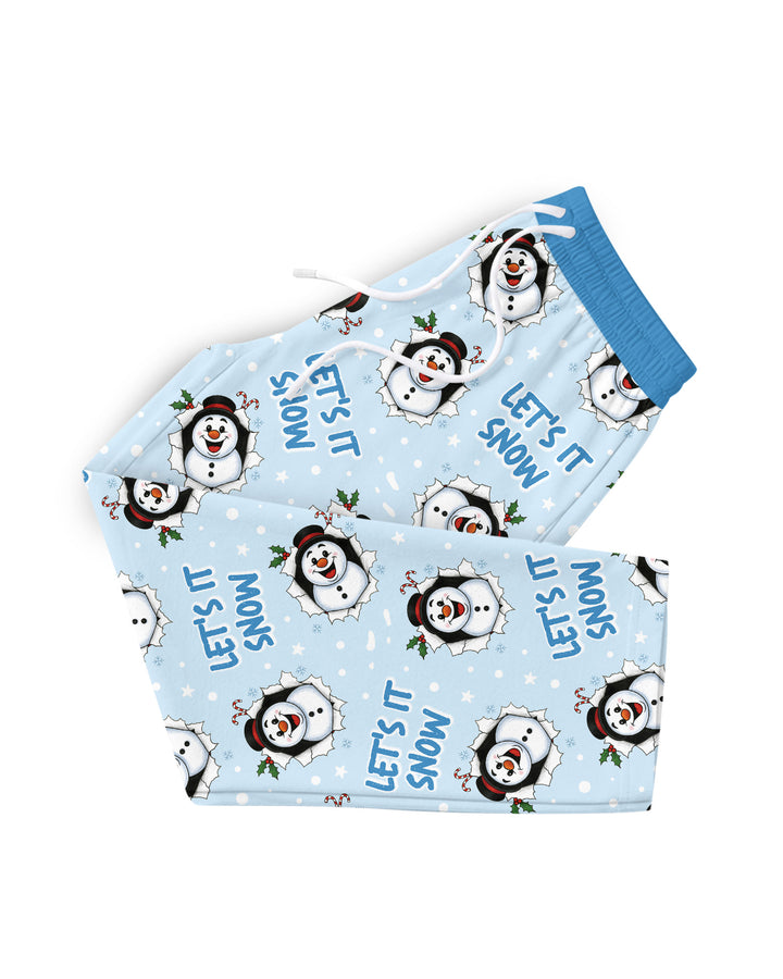 Funny Snowman Bamboo Men's Pajama Set