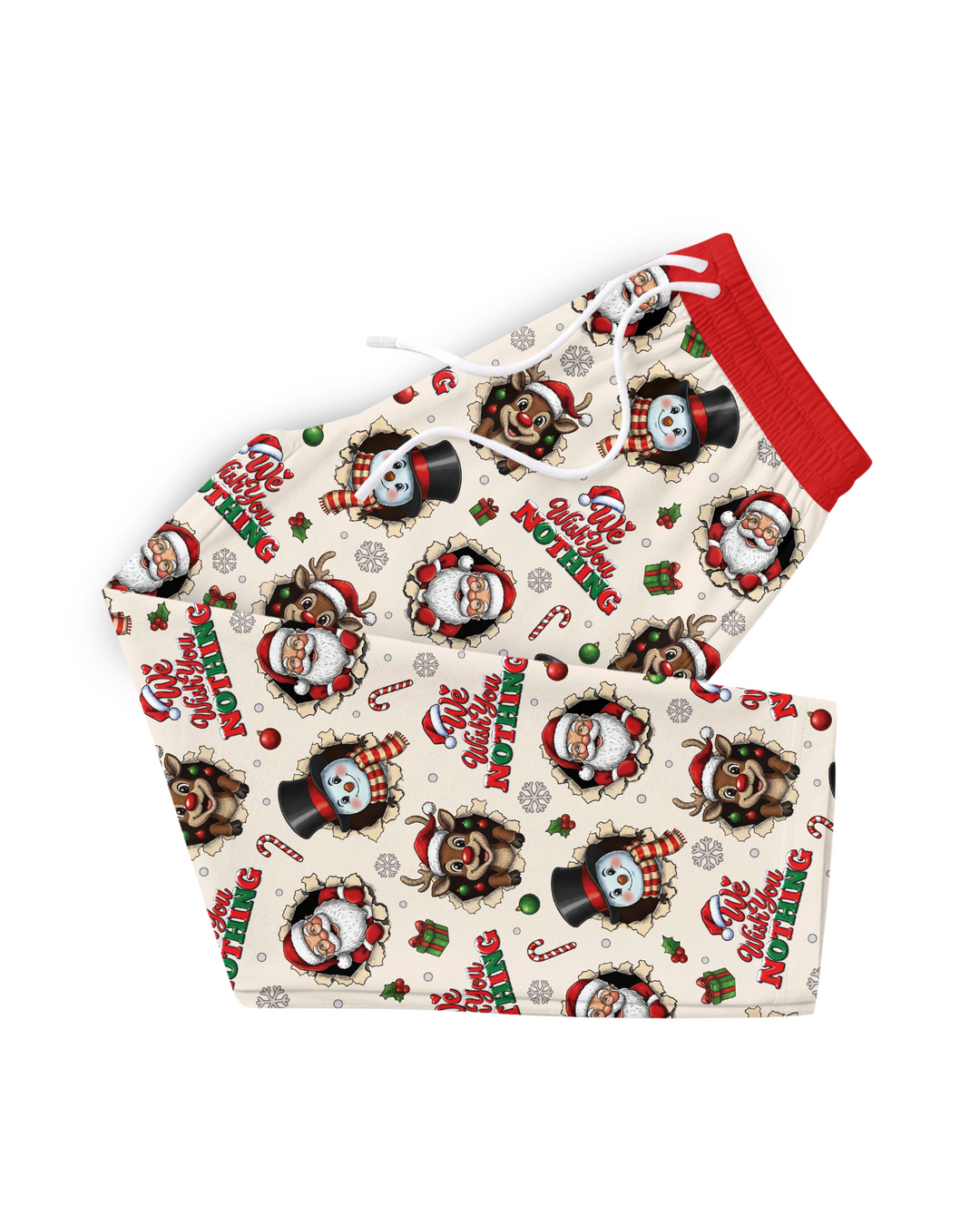 Funny Butt Christmas Squad Bamboo Men's Pajama Set