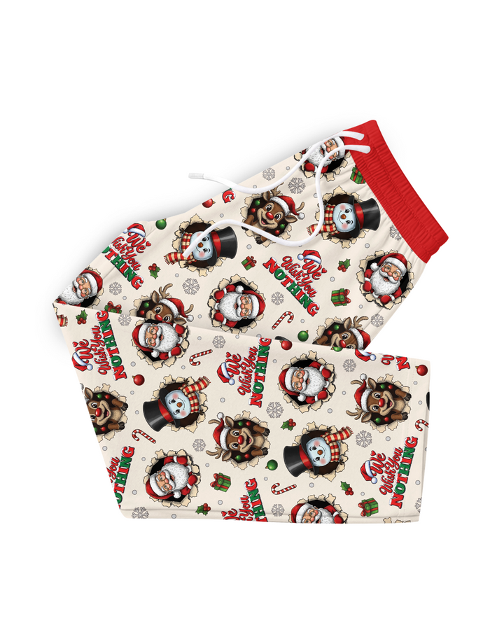 Funny Butt Christmas Squad Bamboo Men's Pajama Set