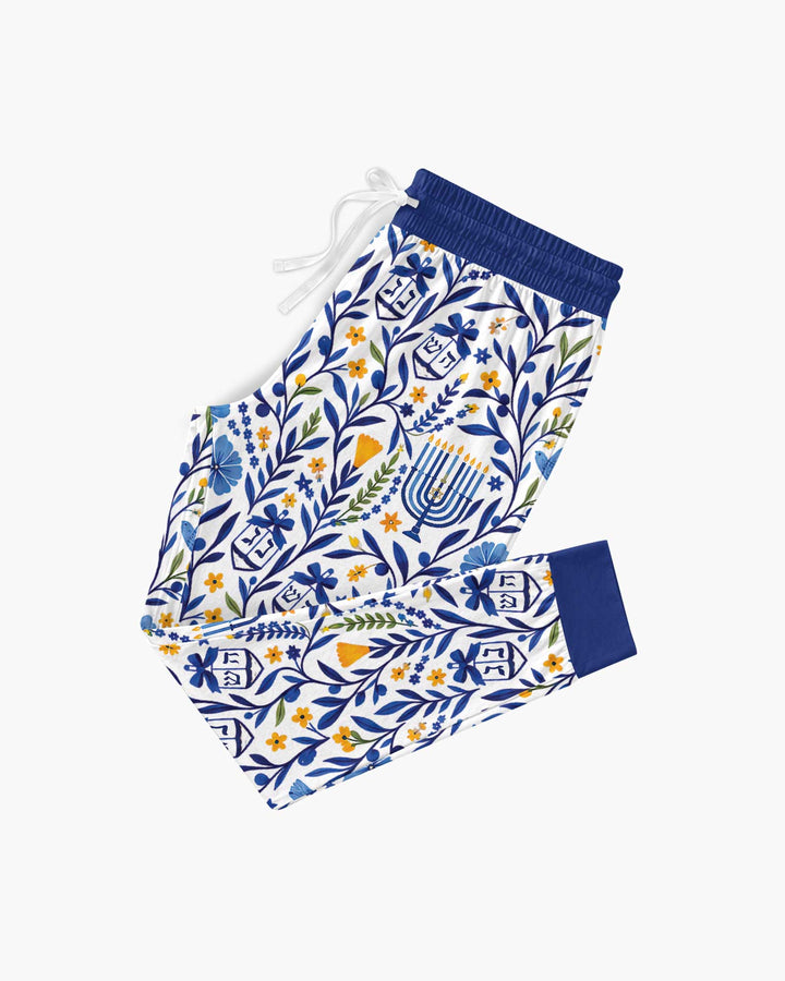 Hanukkah Toile Bamboo Women Pajama Set