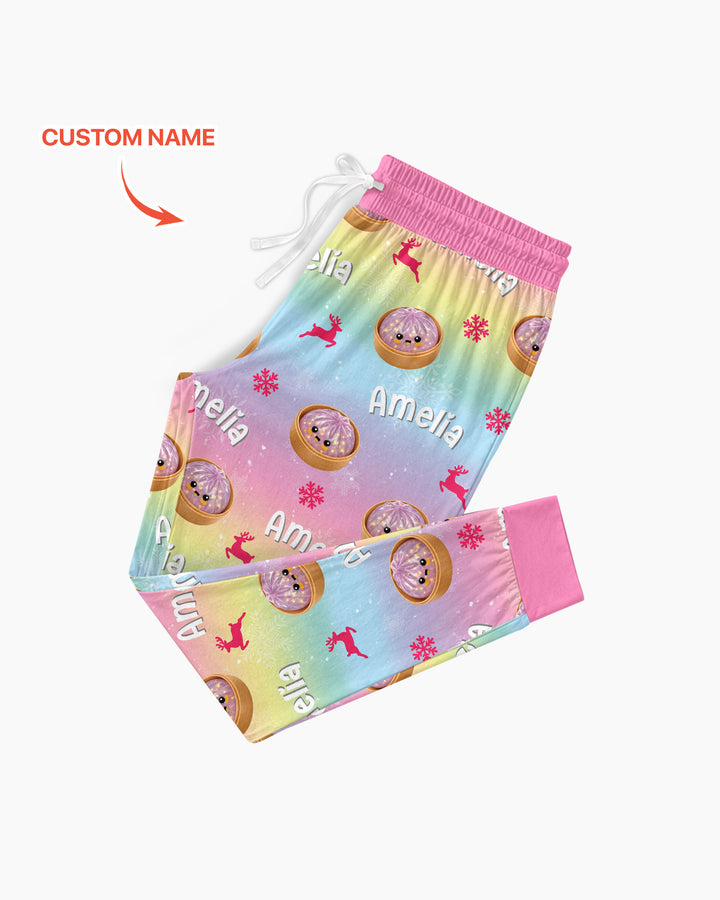 Christmas Cutie Dumpling Bamboo Women Pajama Set