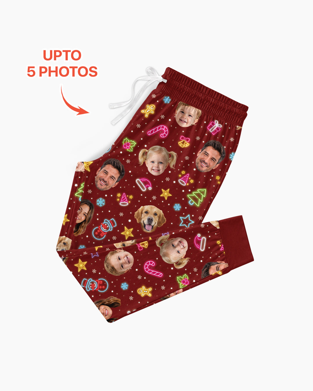 Christmas Faces Bamboo Women Pajama Set