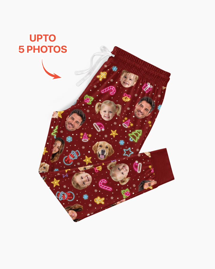 Christmas Faces Bamboo Women Pajama Set