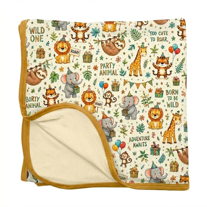 Party Animal Bamboo Blanket