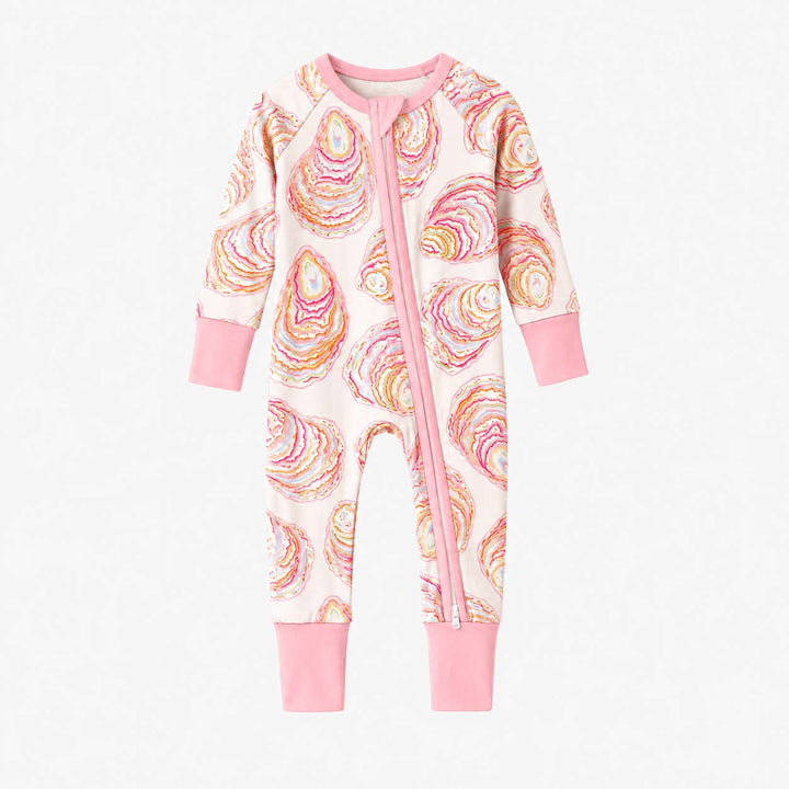 Pastel Oyster Pattern Bamboo Convertible Zippy