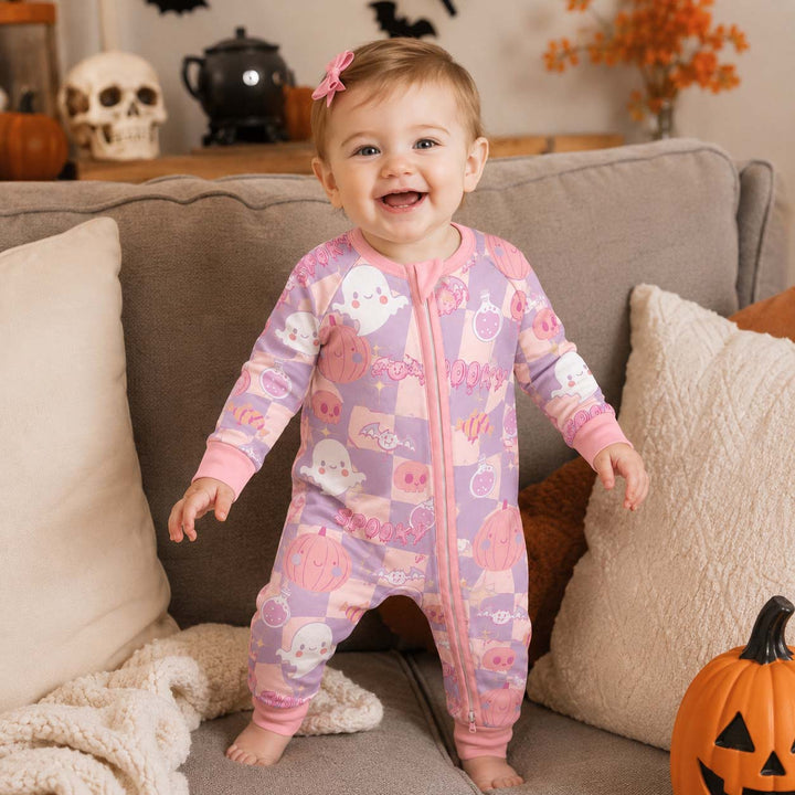 Pastel Spooky Friends Bamboo Convertible Zippy