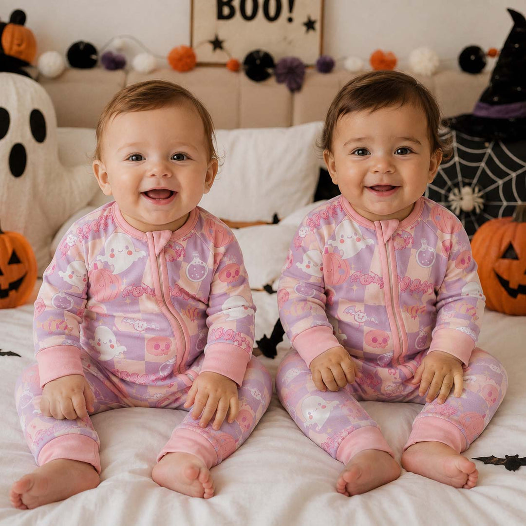 Pastel Spooky Friends Bamboo Convertible Zippy