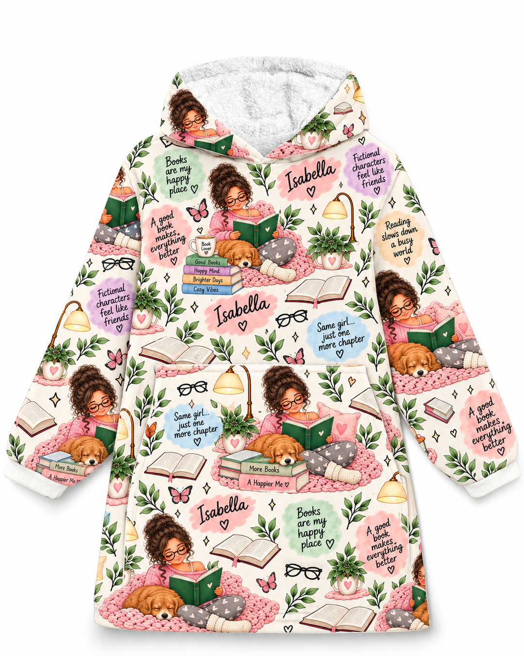 Cozy Reading Corner Blanket Hoodie