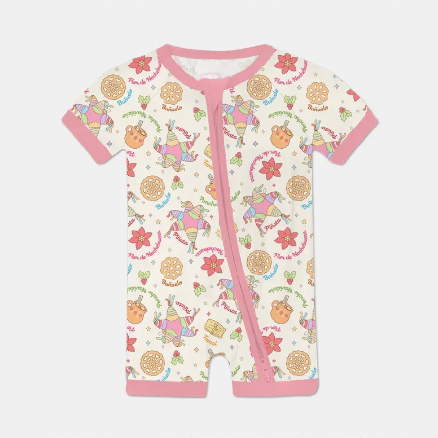 Las Posadas Dream Shorty Zippy , Las Posadas Dream Shorty Zippy - 0-3M / Pink