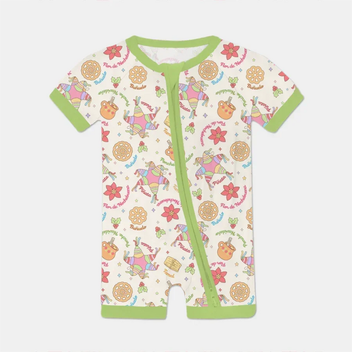 Las Posadas Dream Shorty Zippy , Las Posadas Dream Shorty Zippy - 0-3M / Light Green