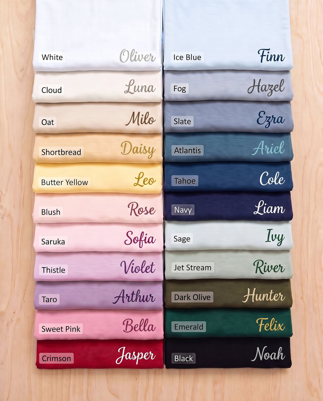 Personalized printed name blankets