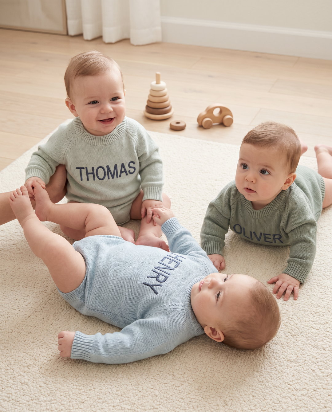 Custom Name Knit Sweater Bubble