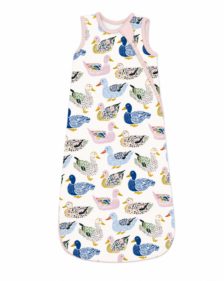 Whimsical Garden Ducks Bamboo Sleep Bag