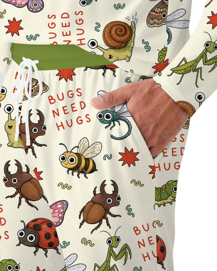 Bugs Need Hug Bamboo Men's Pajama Set