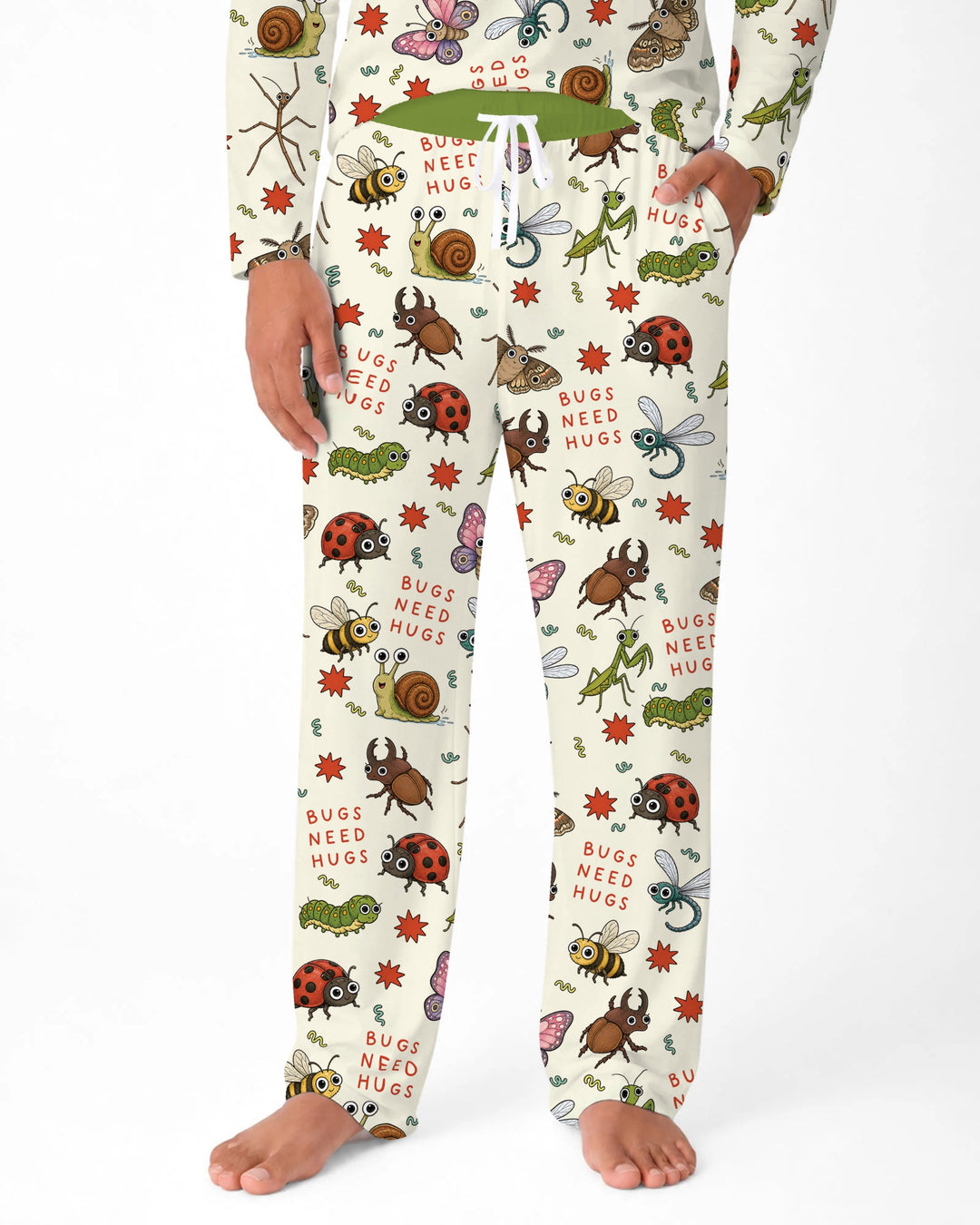 Bugs Need Hug Bamboo Men's Pajama Set
