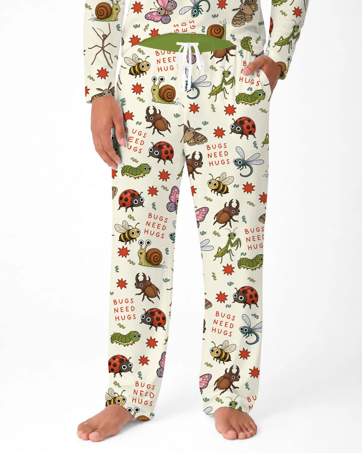Bugs Need Hug Bamboo Men's Pajama Set