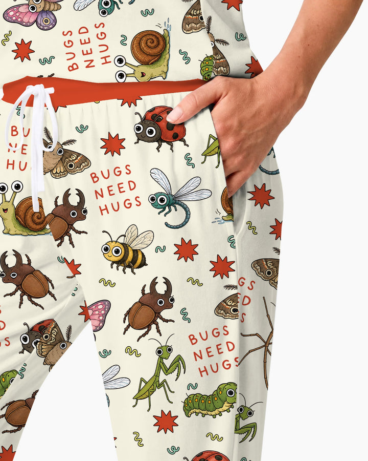 Bugs Need Hug Bamboo Women Pajama Set
