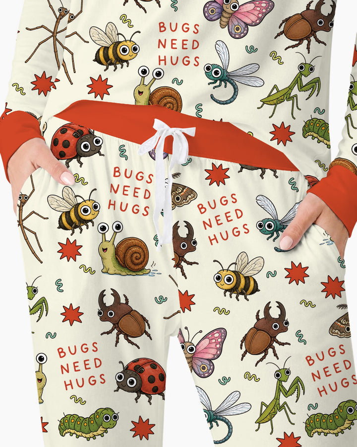 Bugs Need Hug Bamboo Women Pajama Set