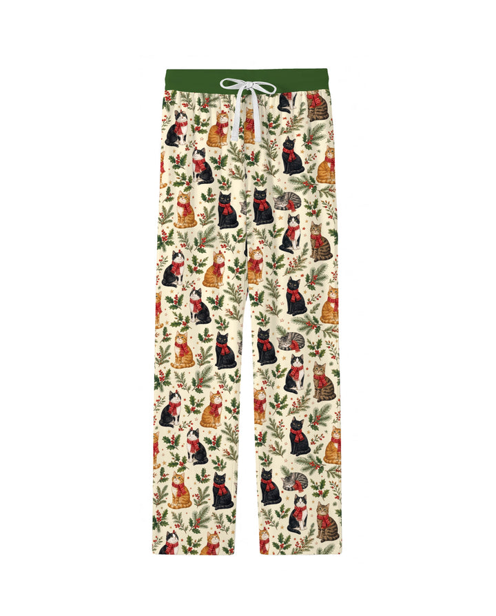 Christmas Cat Carolers Bamboo Men's Pajama Set
