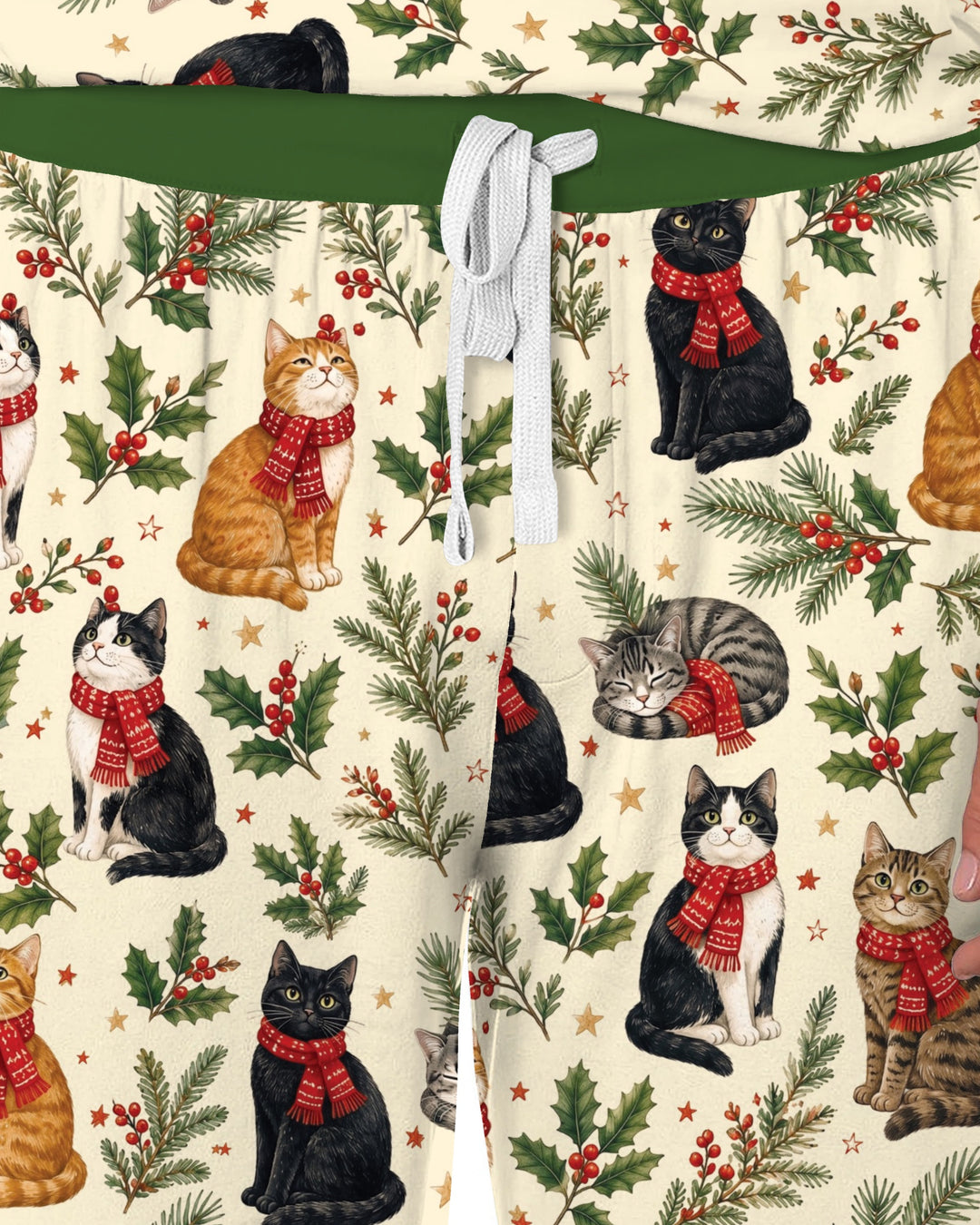 Christmas Cat Carolers Bamboo Men's Pajama Set