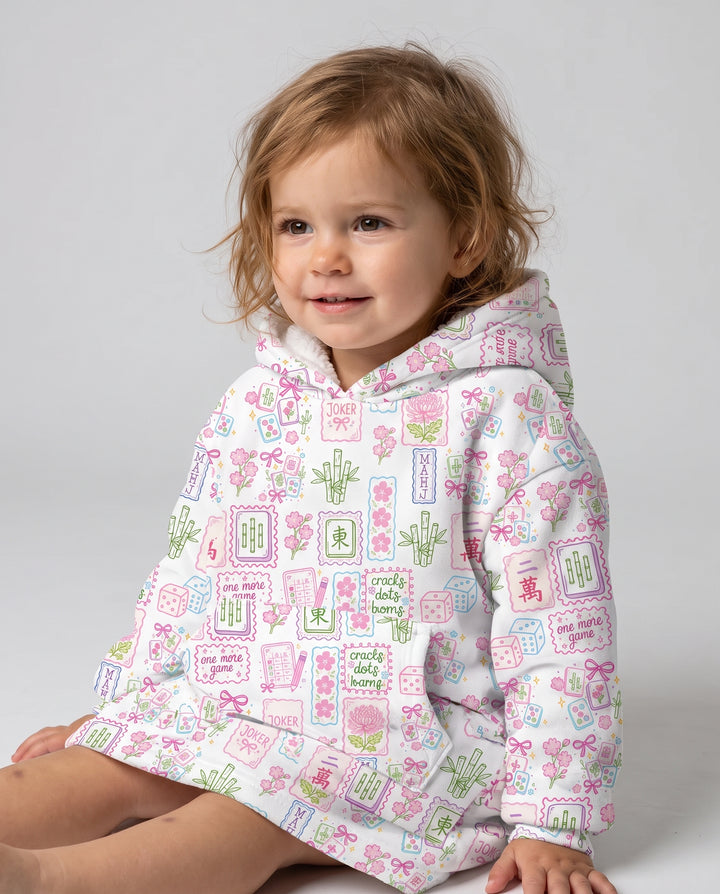 Cracks, Dots & Bams Mommy & Me Matching Bamboo Blanket Hoodie