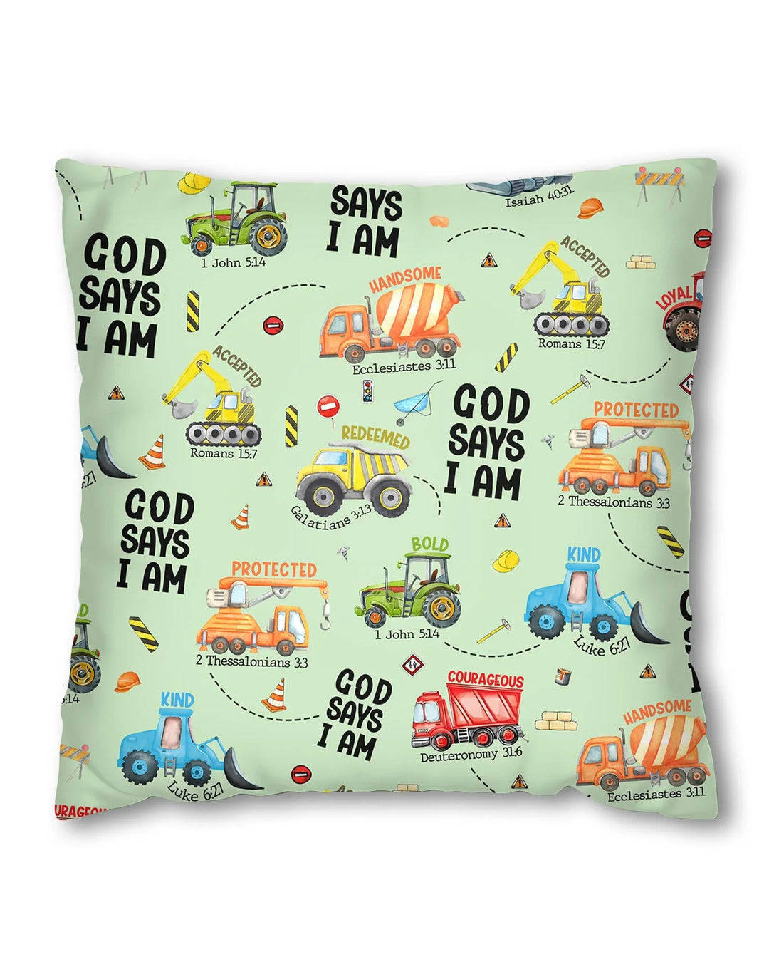 God Says I Am Boy Bamboo Pillow Case