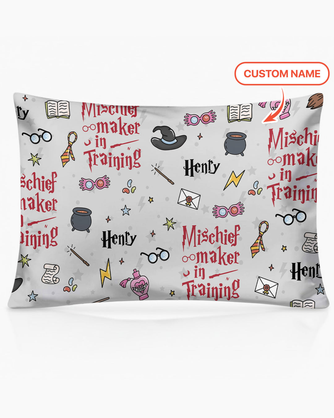 Custom Name Mischief Maker In Training Bamboo Pillow Case