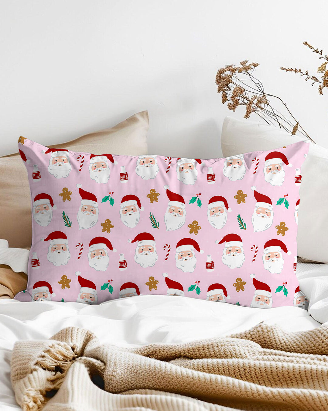 Christmas Sweet Santa Bamboo Pillow Case