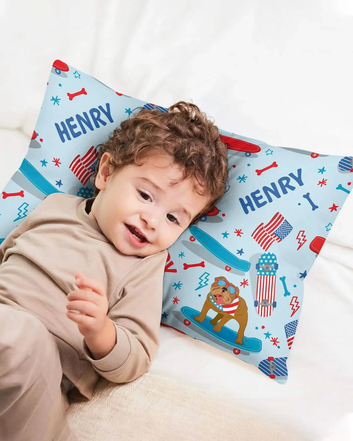 Joyful American Skates Custom Bamboo Pillow Case