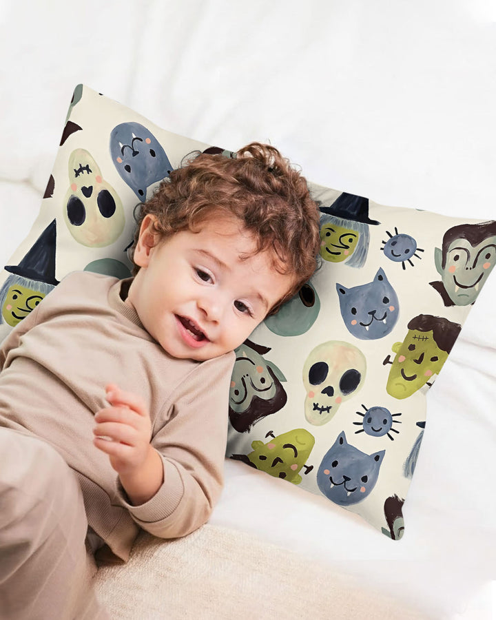 Halloween Face Bamboo Pillow Case