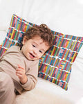 Rainbow Bookshelf Bamboo Pillow Case