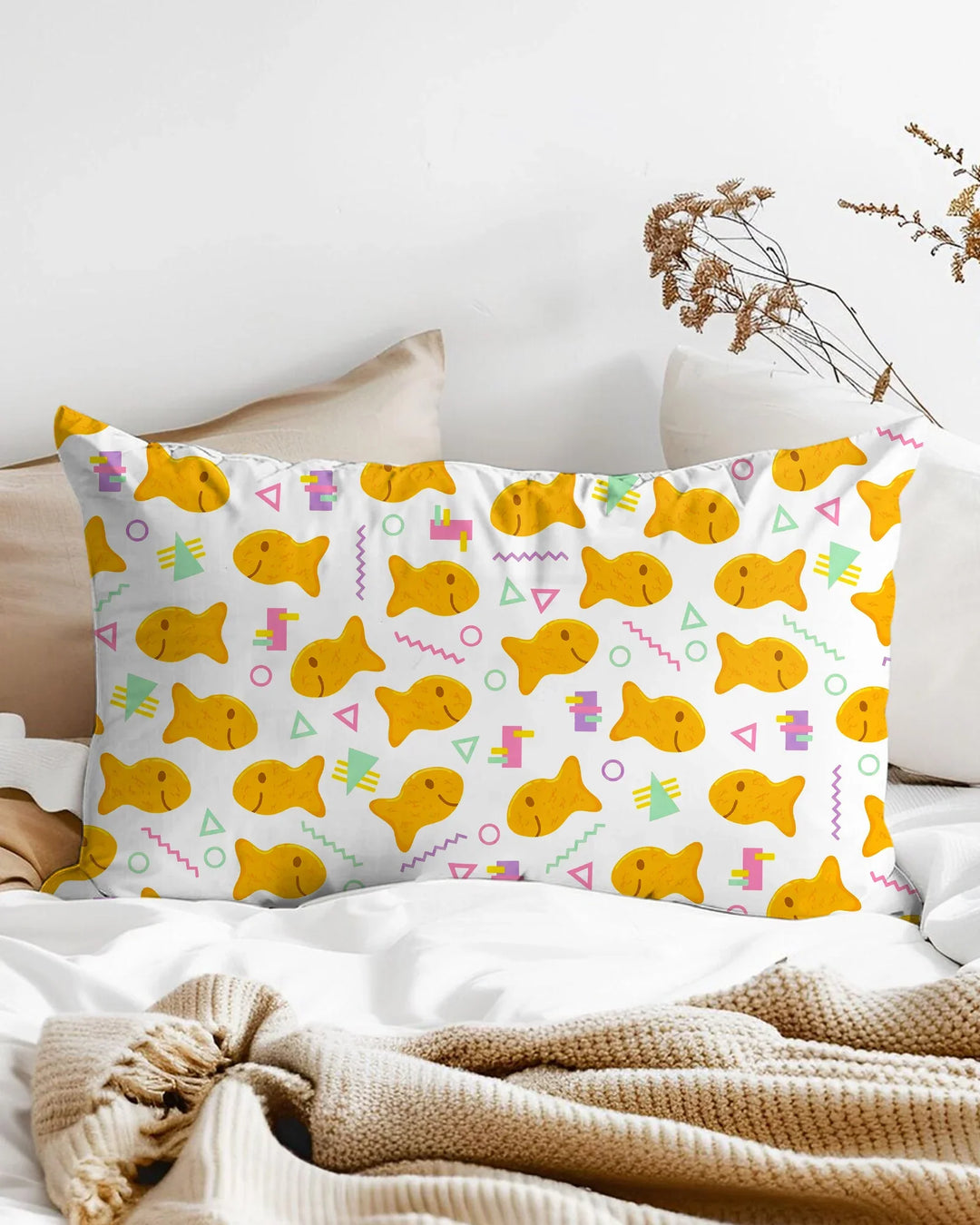 Cheesy Fishies Family Matching Bamboo Pillow Case