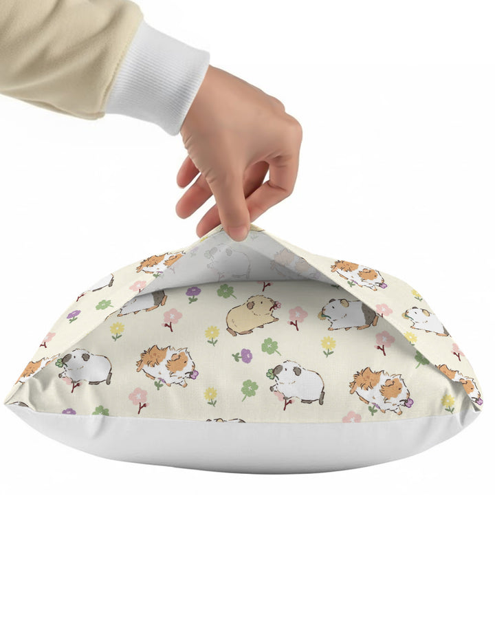 Guinea Pig Garden Bamboo Pillow Case