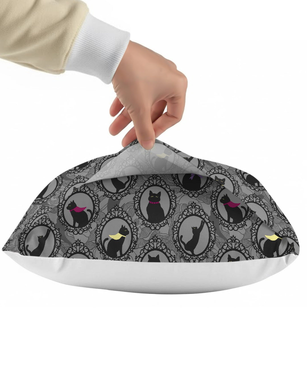 Midnight Cat Parade Bamboo Pillow Case