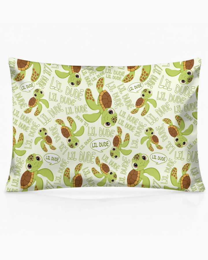 Father and Son Turtle Bamboo Pillow Case