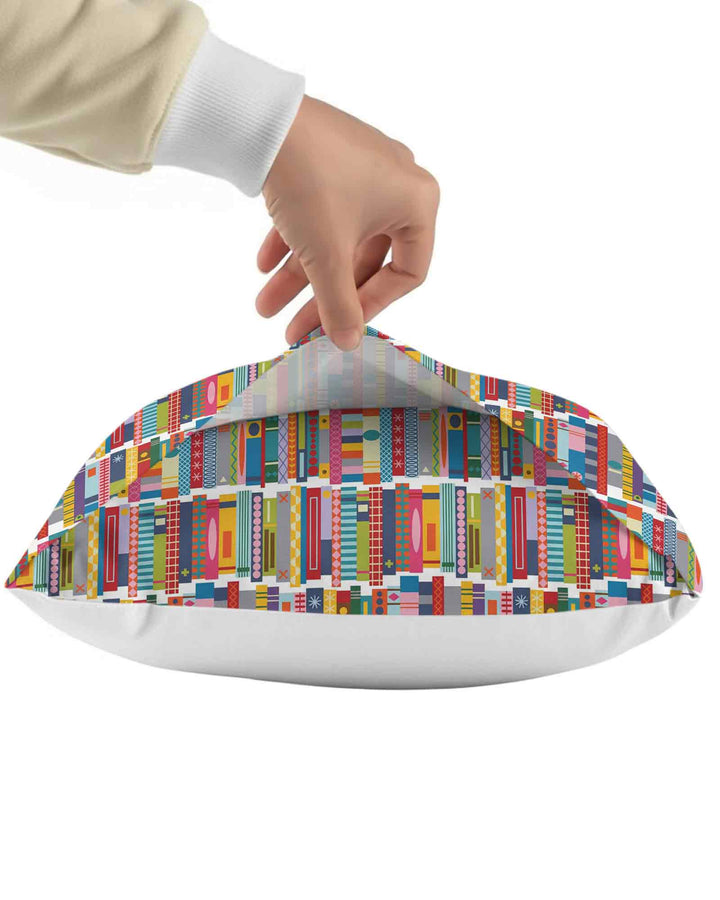 Rainbow Bookshelf Bamboo Pillow Case
